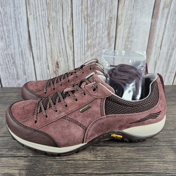 Dansko Shoes - Dansko Paisley Suede Vibram Hiking Shoes Women's Sz 11-11.5 EU41 Maroon (VGC)